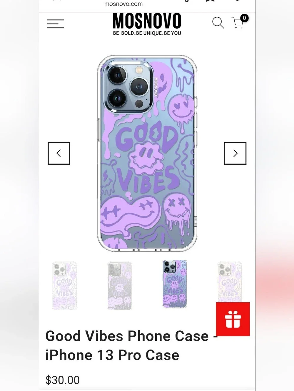 Good Vibes Purple Phone Case -  iPhone 14  Case MOSNOVO